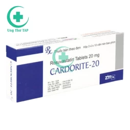 Cardorite 20mg - Thuốc điều trị tăng cholesterol máu hiệu quả