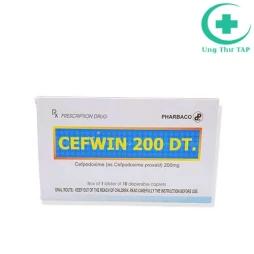 Cefwin 200 DT Pharbaco - Điều trị viêm nhiễm vừa và nhẹ