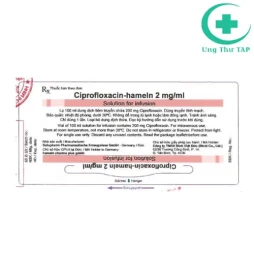 Ciprofloxacin-hameln 2mg/ml - Thuốc điều trị nhiễm khuẩn