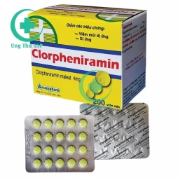 Clorpheniramin 4mg Vacopharm (lọ 500 viên) - Điều trị viêm mũi