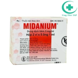 Dung dịch tiêm Midanium Polfa S.A. - Thuốc gây tê, dẫn mê