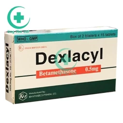 Dexlacyl 0.5mg Khapharco - Thuốc điều trị bệnh nội tiết