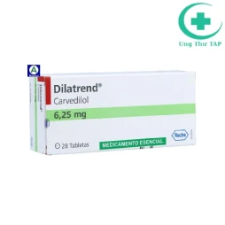 Dilatrend 12,5mg Roche - Thuốc điều trị tăng huyết áp hiệu quả