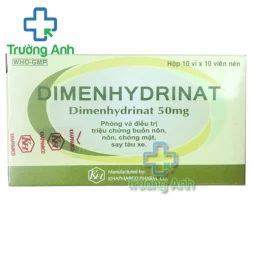 DIMENHYDRINAT Khapharco - Thuốc điều trị các chứng buồn nôn