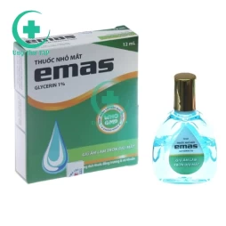 Thuốc nhỏ mắt Emas 12ml Hanoi Pharma - Thuốc nhỏ mắt bảo vệ mắt