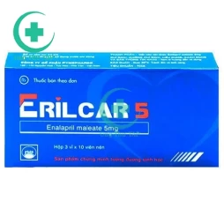 Erilcar 5 - Thuốc điều trị tăng huyết áp hiệu quả của PMP