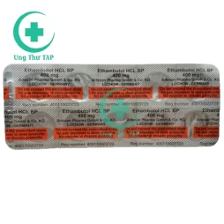 Ethambutol HCL 400mg film coated tablets - Điều trị lao phổi