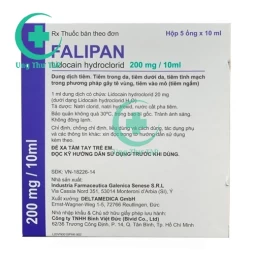 Falipan 200mg/10ml - Thuốc gây tê tại chỗ, gây tê vùng của Ý