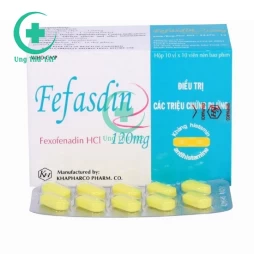 Fefasdin 120 - Thuốc điều trị viêm mũi dị ứng, viêm họng, sổ mũi
