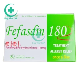 Fefasdin 180 - Thuốc điều trị nổi mề đay và viêm mũi dị ứng