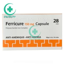 Ferricure 150mg Capsule - Thuốc điều trị thiếu máu hiệu quả