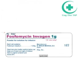 Fosfomycin Invagen 4g B.Braun - Thuốc điều trị nhiễm khuẩn nặng