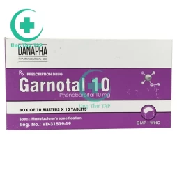 Garnotal 10 - Thuốc chống co giật, trị động kinh của Danapha