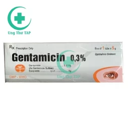 Gentamicin 0,3% Quapharco - Thuốc điều trị viêm loét kết mạc (10 hộp)