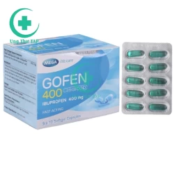 Gofen 400 Clearcap - Thuốc điều trị đau họng, đau răng