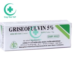 Griseofulvin 5% 10g Mekophar - Thuốc điều trị các bệnh nấm ngoài da