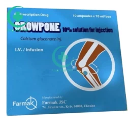 Growpone 10% - Thuốc điều trị hạ Calci huyết cấp hiệu quả