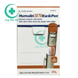 Humulin 30/70 Kwikpen - Thuốc điều trị đái tháo đường tuýp 1