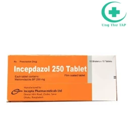 Incepdazol 250 tablet Incepta Pharma - Thuốc nhiễm khuẩn