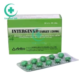 Interginko Tablet 120mg - Thuốc điều trị suy giảm trí nhớ