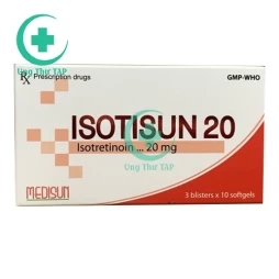 Isotisun 20 - Thuốc điều trị các dạng mụn trứng cá hiệu quả