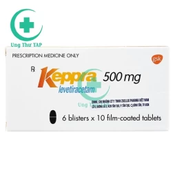 Keppra 500mg GSK - Thuốc điều trị động kinh,co giật của Bỉật của UCB Pharma SA - Bỉ