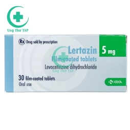 Lertazin 5mg - Thuốc điều trị các biểu hiện dị ứng do Histamin