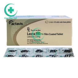Lezra 2,5mg - Thuốc điều trị ung thư vú ở phụ nữ sau mãn kinh