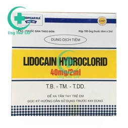 Lidocain hydroclorid 40mg/2ml - Thuốc gây tê hiệu quả