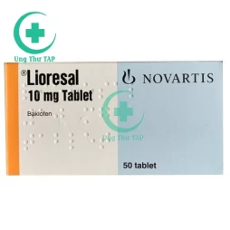 Lioresal 10mg - Thuốc điều trị đa xơ cứng, tai biến mạch máo não