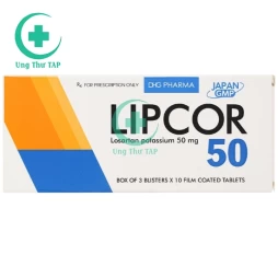 Lipcor 50mg - Thuốc điều trị tăng huyết áp hiệu quả