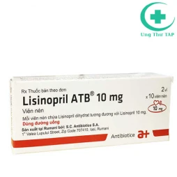 Lisinopril ATB 10mg - Thuốc điều trị tăng huyết áp của Romania