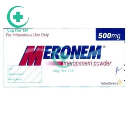 Meronem Inj 500mg 10's - Thuốc điều trị viêm phổi, viêm phế quản