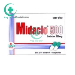 Midaclo 500 - Kháng sinh cho đường hô hấp,tiết niệu và da