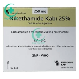 Nikethamide Kabi 25% - Thuốc điều trị tình trạng sốc trong phẫu thuật