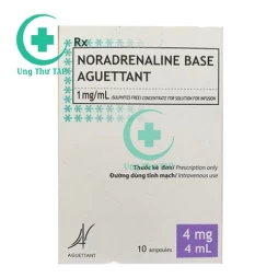 Noradrenaline Base Aguettant - điều trị tụt huyết áp, kèo dài gây tê