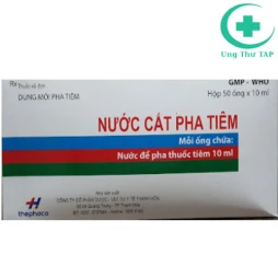 Nước cất pha tiêm 10ml Thephaco - hòa tan thuốc tiêm dạng bột