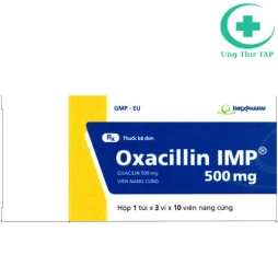Oxacillin IMP 500mg (viên) - Thuốc điều trị viêm, nhiễm khuẩn