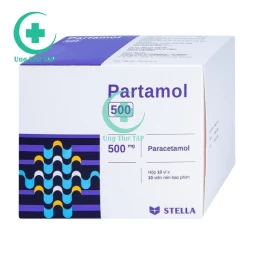 Partamol 500 Stella - Thuốc giảm đau hạ sốt hiệu quả
