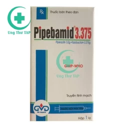 Pipebamid 3,375 - Thuốc kháng khuẩn phổ rộng và nặng