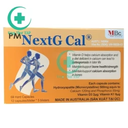 PM NextG Cal - Thuốc giúp bổ sung Calci, Vitamin và khoáng chất