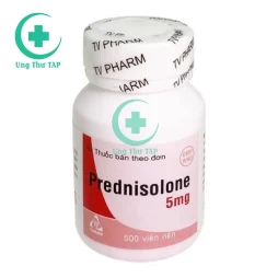 Prednisolone 5mg-Thuốc thuốc chống viêm, dị ứng, ức chế miễn dịch