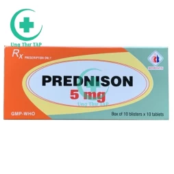 Prednisone 5mg Mekophar - Điều trị suy vỏ thượng thận