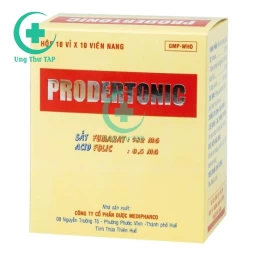 Prodertonic- Thuốc điều trị và dự phòng do thiếu máu, acid Folic 