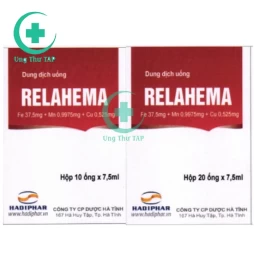Relahema - Thuốc điều trị điều trị, dự phòng thiếu máu 