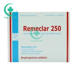 Remeclar 250 - Thuốc điều trị nhiễm khuẩn, viêm phổi, phế quản