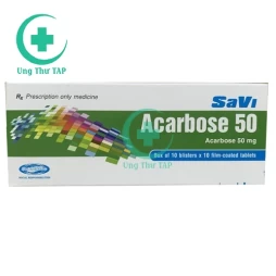 SaVi Acarbose 50 - Thuốc điều trị bệnh đái tháo đường tuýp II