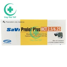 SaviProlol Plus HCT 2.5/6.25 - Điều trị tăng huyết áp