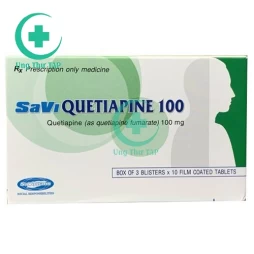 SaVi Quetiapine 100 - Thuốc điều trị trầm cảm hiệu quả