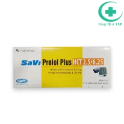 SaviProlol Plus HCT 2.5/6.25 - Điều trị tăng huyết áp